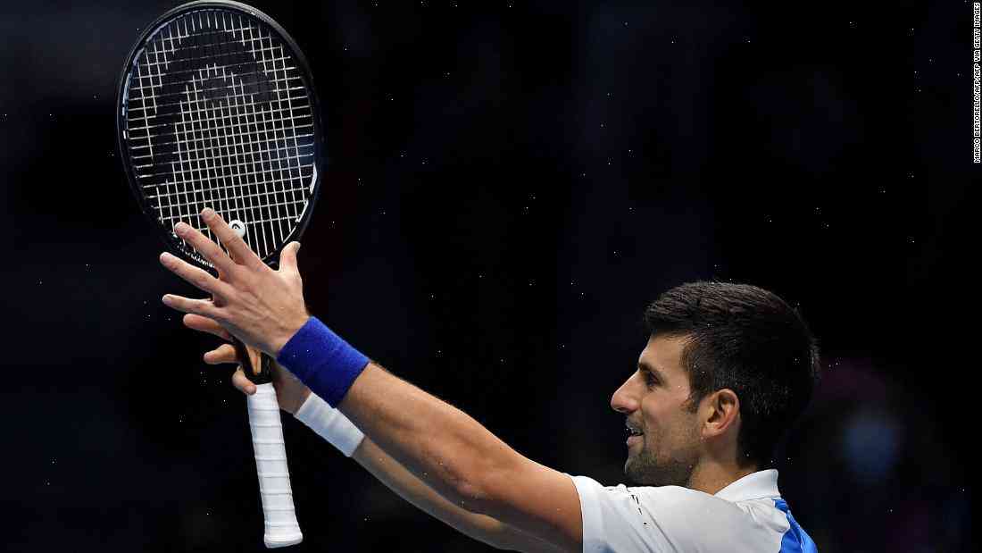 ATP Finals: Novak Djokovic wins in his first match in nearly two months