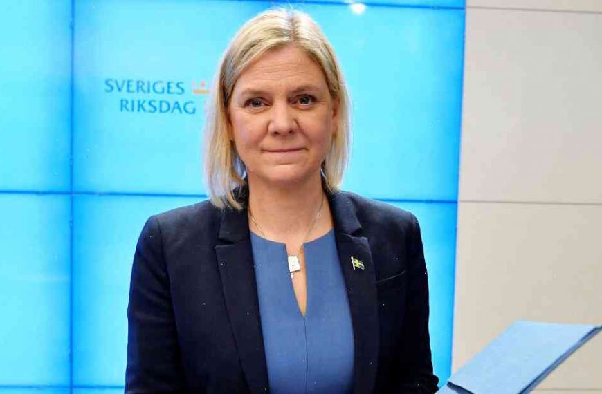Sweden’s Stefan Lofven elected first female PM